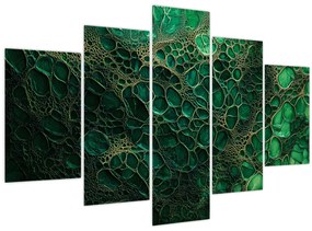 Kép - Zöld mikroszkópos kép (150x105 cm)