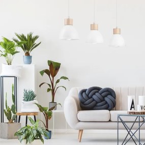 Csillár zsinóron NICO 3xE27/60W/230V fehér