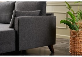 RIGA jobb oldali L-alakú sarokkanapé, antracit