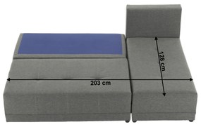 Sarokkanapé Mexx (szürke + fekete). 808325