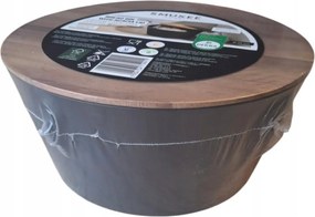 Kenyértartó tartály akác fedéllel Smukee kerek 25 cm