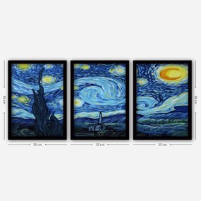 Fali Dekoráció Decorative Framed Painting (3 darab) 364LUL1353
