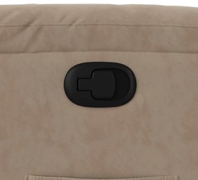 vidaXL tópszínű mikroszálas szövet dönthető fotel