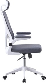 Irodai szék, szürke/fehér, MAGUS