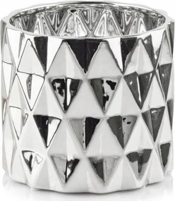 Virágtartó Kerámia Fedél Modern Ezüst