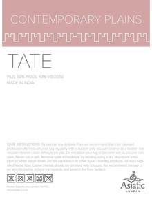 Tate Tonal Textures világos krémszínű szőnyeg, 200 x 290 cm - Asiatic Carpets