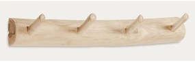 Natúr színű teakfa fali fogas 63 cm Gaillech – Kave Home