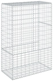 horganyzott vas gabion kosár fedéllel 100 x 50 x 150 cm