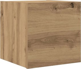 vidaXL kézműves tölgy színű falra szerelhető TV-szekrény 30,5x30x30 cm