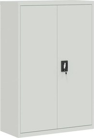 vidaXL szürke acél irodai szekrény 90 x 40 x 140 cm