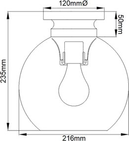 Feiss Tabby FE-TABBY-F-BB Süllyesztett mennyezeti lámpa 1x60W/E27
