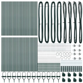 Kerítésoszlopok Spikekkel 52 db Ø32 mm 60 cm Galvanizált Acél