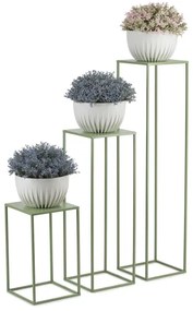 Virágállvány 100x24 cm sötétzöld