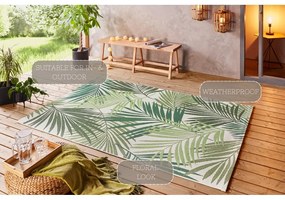 Zöld-bézs kültéri szőnyeg 80x150 cm Vai – NORTHRUGS