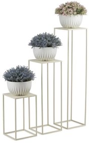 Virágállvány 70x24 cm krémes