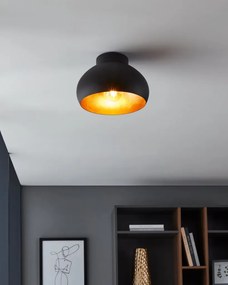 EGLO 900554 MOGANO 2 Loft Mennyezeti Lámpa Fekete, Arany E27 IP20