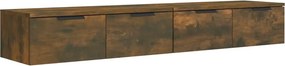 vidaXL 2 db füstös tölgyszínű szerelt fa fali szekrény 68 x 30 x 20 cm