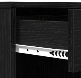 Fekete tölgy kozmetikai szekrény 80x40x75 cm Mérnöki fából készült
