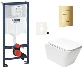 Függesztett WC szett világos falakhoz / falra szerelhető Swiss Aqua Technologies Infinitio SIKOGRSIN12SCGL0