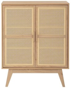 Natúr színű szekrény tölgyfa dekorral 87x110 cm Bridget – Støraa