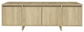 sonoma tölgy színű szerelt fa fali TV-szekrény 120x30x40,5 cm