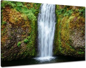 Vászonkép 100x70 Trópusi vízesés Hegyek