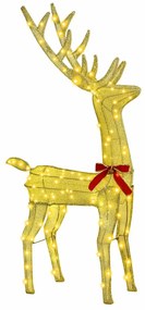 Rénszarvas család 3 pcs Meleg fehér 68 x 26 x 127 cm szövet