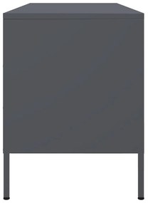 antracitszürke acél TV-szekrény 100,5 x 39 x 50,5 cm