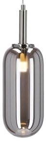 Antracitszürke LED függőlámpa üveg búrával ø 13 cm Fiuggi – Candellux Lighting