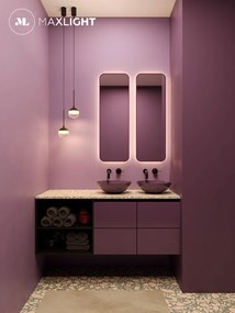 Fürdőszoba Függeszték Fekete ZOOM MAXLIGHT P0416