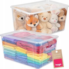 Tároló Doboz Műanyag rendszerező doboz 39x26x20,5cm 17L