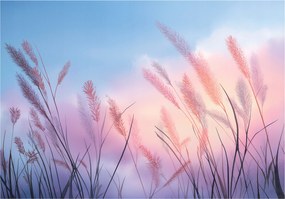 Fotótapéta Pampa Fű Természet Nappali Hálószoba Vlies Tapéta 200x140