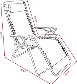 Avenberg Sofia/Dallas pihenőfotel, fekete