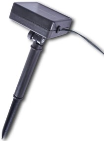 2 db kerti buxus labda műlevelekkel és napelemes fényfüzérrel 35 cm