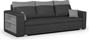 PAVEL Háromszemélyes kinyitható kanapé Sötétszürke/világosszürke