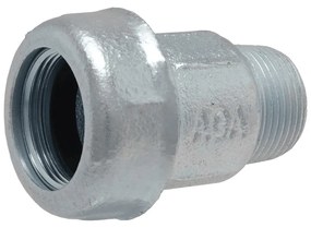 AGA AK külső menetes átmeneti idom, acél és PE-csőhöz, 3/8”K