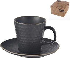 Fekete kerámia csésze cappucinóhoz 250 ml Tea Time – Orion