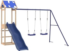 vidaXL tömör fenyőfa kültéri játszószett