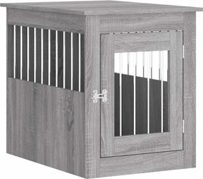 vidaXL szürke sonoma színű szerelt fa kutyaketrec 55 x 75 x 65 cm