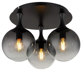 Globo 15885-3D - Felületre szerelhető csillár DALTON 3xE27/10W/230V átm. 46 cm fekete