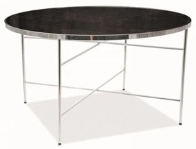 Ibiza B dohányzóasztal 80cm Márvány - Króm