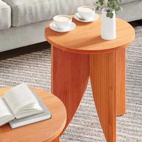 Dohányzóasztal 2 pcs Viaszbarna 41.5 x 41.5 x 44 cm