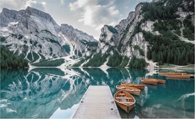 Dekoratív fotótapéta falra Könnyű összeszerelés Hegyi panoráma 416x254 Ragasztó