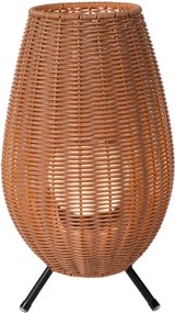 LUCIDE 03843-36-72 COLIN Kültéri Dekorációs Lámpa Fekete, Sötét Fa, Világos Fa LED IP44