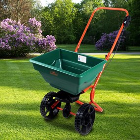 SEED szórókocsi, 25l, zöld/narancs Gardebruk