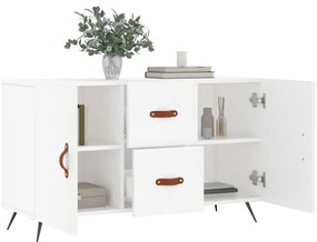 fehér szerelt fa tálalóasztal 100 x 36 x 60 cm