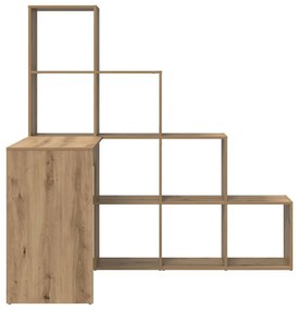 Sarokíróasztal kézműves tölgy 101,5 x 149,5 x 149,5 cm Faanyag