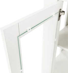 Vitrin MZ6, fehér/grand tölgy, LEON