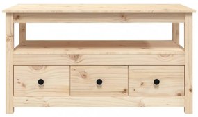 tömör fenyőfa dohányzóasztal 102 x 49 x 55 cm