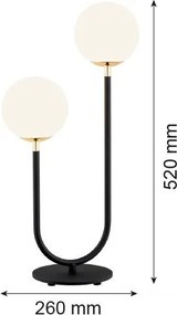 Argon FERRONE 7072 Asztali lámpa 2x7W/E14 IP20
